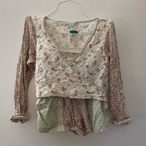 American Eagle Floral Two Piece Set